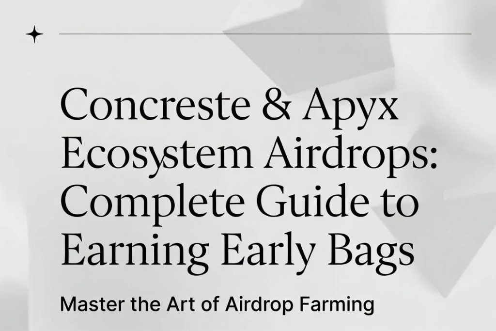 Concrete & Apyx Ecosystem Airdrops: Complete Guide to Earning Early Bags