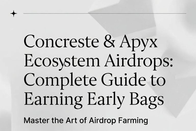 Concrete & Apyx Ecosystem Airdrops: Complete Guide to Earning Early Bags